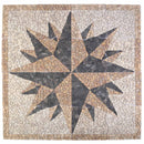 vidaXL Mozaik csempék szél mintázattal Sokszínű 120 x 120 cm Márvány