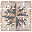 vidaXL Mozaik csempék szél mintázattal Sokszínű 120 x 120 cm Márvány
