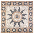 vidaXL Mozaik Csempe Virág Mintával Sokszínű 120 x 120 cm Márvány