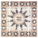 vidaXL Mozaik Csempe Virág Mintával Sokszínű 120 x 120 cm Márvány