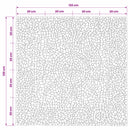 vidaXL Mozaik Csempe Virág Mintával Sokszínű 120 x 120 cm Márvány