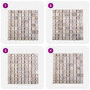 vidaXL Mozaik Csempék Krémszínű 30 x 30 cm Márvány