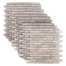vidaXL Mozaik Csempék Krémszínű 30 x 30 cm Márvány