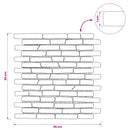 vidaXL Mozaik Csempék Krémszínű 30 x 30 cm Márvány