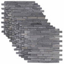 vidaXL Mozaik Csempék Szürke 30 x 30 cm Márvány