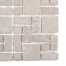 vidaXL Mozaik Csempék Krémszínű 30 x 30 cm Márvány