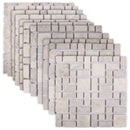vidaXL Mozaik Csempék Krémszínű 30 x 30 cm Márvány