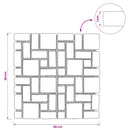vidaXL Mozaik Csempék Krémszínű 30 x 30 cm Márvány