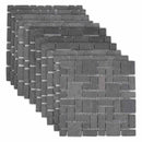 vidaXL Mozaik Csempék Szürke 30 x 30 cm Márvány
