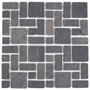vidaXL Mozaik Csempék Szürke 30 x 30 cm Márvány