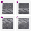 vidaXL Mozaik Csempék Szürke 30 x 30 cm Márvány