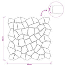 vidaXL Mozaik Csempék Világosszürke 30 x 30 cm Márvány
