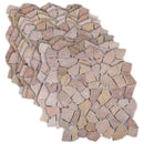 vidaXL Mozaik Csempék Piros 30 x 30 cm Márvány