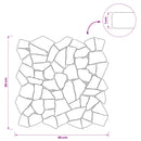 vidaXL Mozaik Csempék Piros 30 x 30 cm Márvány