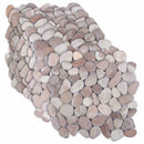 vidaXL Kavics csempe Beige és világos rózsaszín 30 x 30 cm