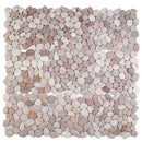 vidaXL Kavics csempe Beige és világos rózsaszín 30 x 30 cm