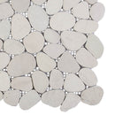 vidaXL Kavics csempe Fehér 30 x 30 cm Folyó Kavics