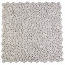vidaXL Kavics csempe Fehér 30 x 30 cm Folyó Kavics