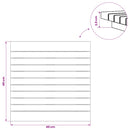 vidaXL Asztallap 40 x 40 x 3,5 cm Négyzet Tömör Teakfa Természetes