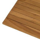 vidaXL Asztallap 70 x 70 x 3,5 cm Négyzet Tömör Teakfa Természetes