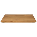 vidaXL Asztallap 80 x 80 x 3,5 cm Négyzet Tömör Teakfa Természetes
