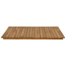 vidaXL Asztallap 80 x 80 x 3,5 cm Négyzet Tömör Teakfa Természetes