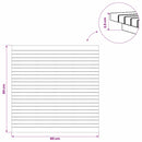 vidaXL Asztallap 80 x 80 x 3,5 cm Négyzet Tömör Teakfa Természetes