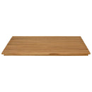 vidaXL Asztallap 90 x 90 x 3,5 cm Négyzet Tömör Teakfa Természetes