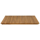 vidaXL Asztallap 90 x 90 x 3,5 cm Négyzet Tömör Teakfa Természetes
