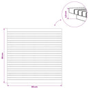 vidaXL Asztallap 90 x 90 x 3,5 cm Négyzet Tömör Teakfa Természetes
