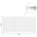 vidaXL Asztallap 100 x 50 x 3,5 cm Négyszögletes Tömör Teakfa