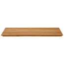 vidaXL Asztallap 110 x 55 x 3,5 cm Négyszögletes Tömör Teakfa