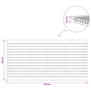 vidaXL Asztallap 110 x 55 x 3,5 cm Négyszögletes Tömör Teakfa