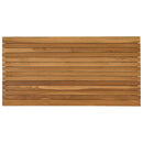 vidaXL Asztallap 110 x 55 x 3,5 cm Négyszögletes Tömör Teakfa