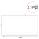 vidaXL Asztallap 120 x 70 x 3,5 cm Négyszögletes Tömör Teakfa