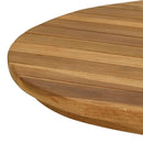 vidaXL Asztallap 90 x 45 x 3,5 cm Ovális Tömör Teakfa Természetes
