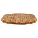 vidaXL Asztallap 110 x 55 x 3,5 cm Ovális Tömör Teakfa Természetes