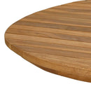 vidaXL Asztallap 120 x 70 x 3,5 cm Ovális Tömör Teakfa Természetes