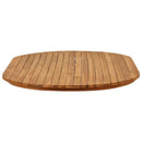 vidaXL Asztallap 120 x 70 x 3,5 cm Ovális Tömör Teakfa Természetes