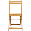 vidaXL Összecsukható Kerti Székek 6 pcs Természetes 40 x 53 x 80 cm