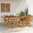 vidaXL Kültéri bistro székek 8 pcs Természetes 40 x 53 x 80 cm