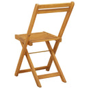 vidaXL Kültéri bistro székek 8 pcs Természetes 40 x 53 x 80 cm