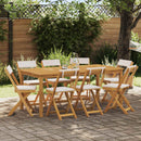 vidaXL Kültéri bistro székek 8 pcs Krémfehér 40 x 53 x 80 cm