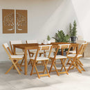 vidaXL Kültéri bistro székek 8 pcs Krémfehér 40 x 53 x 80 cm