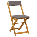 vidaXL Kültéri bistro székek 6 pcs Sötétszürke 40 x 53 x 80 cm