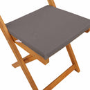 vidaXL Kültéri bistro székek 8 pcs Sötétszürke 40 x 53 x 80 cm