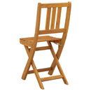 vidaXL Kültéri bistro székek 8 pcs Természetes 40 x 42 x 85 cm