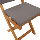 vidaXL Kültéri bistro székek 8 pcs Sötétszürke 38 x 46 x 85 cm