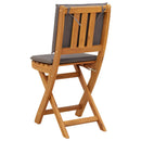 vidaXL Kültéri bistro székek 8 pcs Sötétszürke 38 x 46 x 85 cm