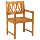 vidaXL Kerti pad 6 pcs Természetes 56 x 55,5 x 90 cm Tömör Akácfa
